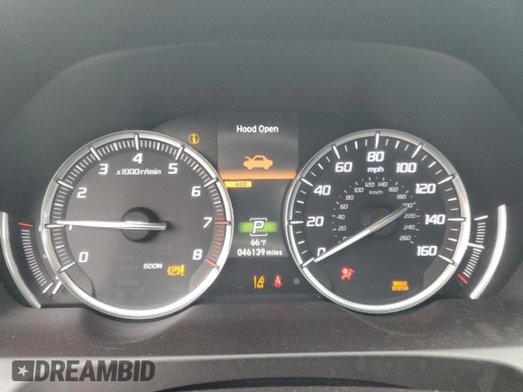2018 Acura TLX w/Technology Pkg with VIN 19UUB2F5XJA003057, listed as a Copart auction lot 83120534 with 46,139 mi miles and Salvage Title. Bid and sale history available at carsss.com. Image 9.
