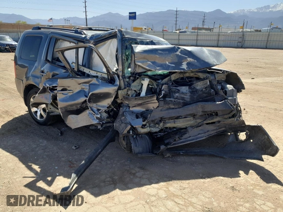2013 Honda Pilot Touring with VIN 5FNYF4H99DB011078, listed as a Copart auction lot 53718495 with Not Provided miles and Salvage Title. Bid and sale history available at DreamBid. Image 4.