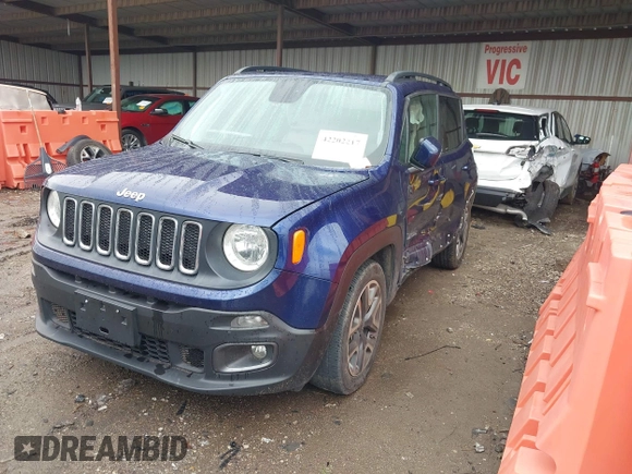 2018 Jeep Renegade Latitude with VIN ZACCJABB4JPH62323, listed as a IAAI auction lot 42202217 with 111,042 mi miles and . Bid and sale history available at DreamBid. Image 16.