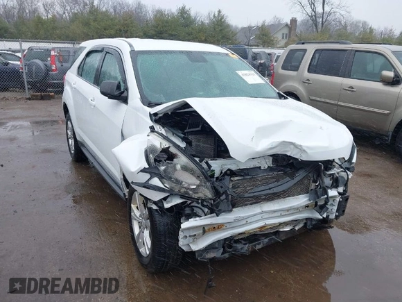 2016 Chevrolet Equinox LS with VIN 2GNALBEK5G6211527, listed as a IAAI auction lot 41824325 with 155,066 mi miles. Bid and sale history available at carsss.com. Image 1.