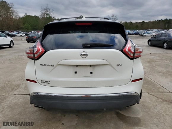 2017 Nissan Murano SL with VIN 5N1AZ2MGXHN107452, listed as a Copart auction lot 87173484 with 54,751 mi miles and Salvage Title. Bid and sale history available at carsss.com. Image 6.