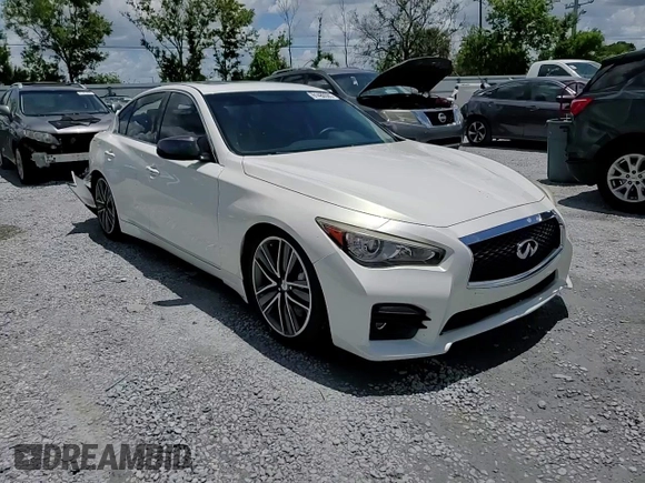 2015 Infiniti Q50 Sport with VIN JN1BV7AP4FM344160, listed as a Copart auction lot 61480985 with 99,666 mi miles and Salvage title. Bid and sale history available at DreamBid. Image 13.