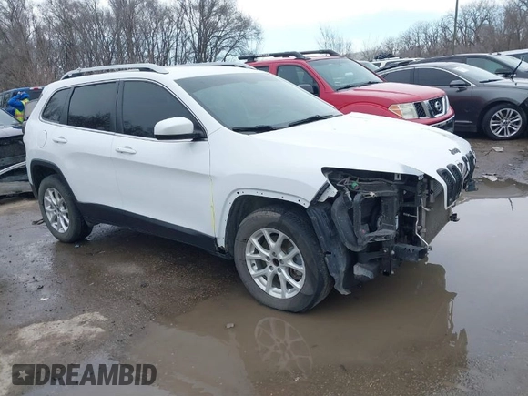 2018 Jeep Cherokee Latitude Plus with VIN 1C4PJMLX5JD581775, listed as a IAAI auction lot 41684428 with 151,225 mi miles and . Bid and sale history available at carsss.com. Image 1.