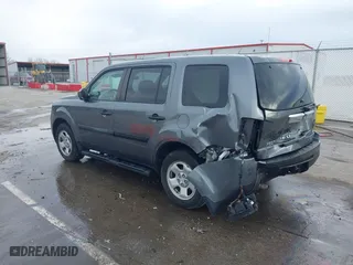 2013 Honda Pilot LX with VIN 5FNYF4H24DB062197, listed as a IAAI auction lot 41652595 with 66,169 mi miles. Bid and sale history available at carsss.com. Image 3.