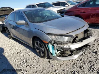 2019 Honda Civic Sedan LX with VIN 19XFC2F65KE022661, listed as a Copart auction lot 83552494 with 42,206 mi miles and Salvage Title. Bid and sale history available at carsss.com. Image 4.