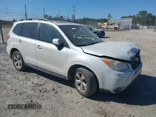 2014 Subaru Forester 2.5i Touring with VIN JF2SJAMC6EH413261, listed as a IAAI auction lot 40672035 with 1 mi miles. Bid and sale history available at carsss.com. Image 1.