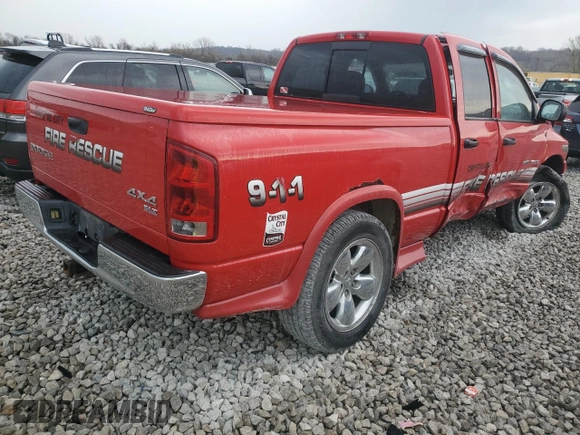 2003 Dodge 1500 ST with VIN 1D7HU18N03S380100, listed as a Copart auction lot 50748255 with Not Provided miles and Salvage Title. Bid and sale history available at DreamBid. Image 3.