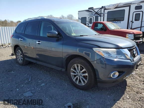 2016 Nissan Pathfinder Platinum with VIN 5N1AR2MM6GC622335, listed as a Copart auction lot 52738865 with 84,249 mi miles and Salvage Title. Bid and sale history available at carsss.com. Image 4.