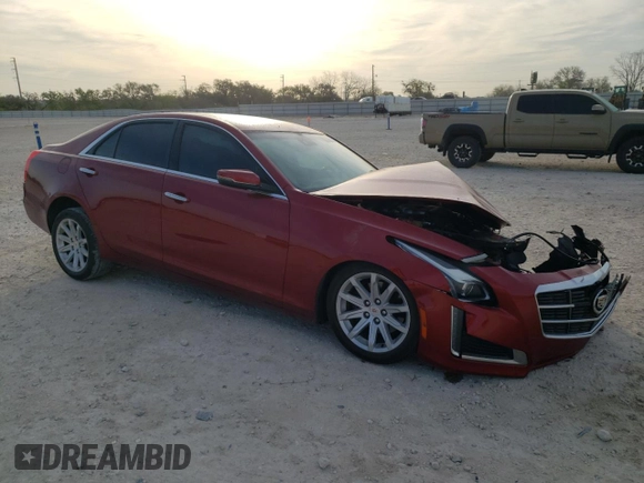 2014 Cadillac CTS Luxury RWD with VIN 1G6AR5SX8E0155133, listed as a Copart auction lot 49601595 with 37,554 mi miles and Salvage Title. Bid and sale history available at carsss.com. Image 4.