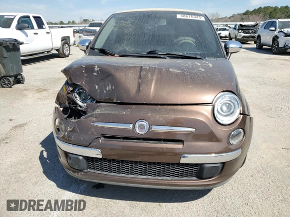 2012 FIAT 500 Pop with VIN 3C3CFFDR6CT108755, listed as a Copart auction lot 48676345 with 122,996 mi miles and Salvage Title. Bid and sale history available at carsss.com. Image 5.
