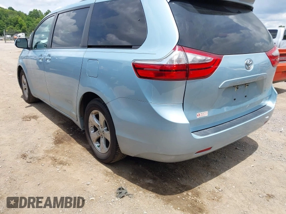 2017 Toyota Sienna LE Auto Access Seat with VIN 5TDKZ3DC5HS831376, listed as a IAAI auction lot 42508517 with 80,560 mi miles and . Bid and sale history available at DreamBid. Image 3.