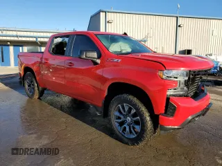 2021 Chevrolet Silverado 1500 RST with VIN 1GCUYEET1MZ356839, listed as a Copart auction lot 43963905 with 53,608 mi miles and Salvage Title. Bid and sale history available at carsss.com. Image 4.