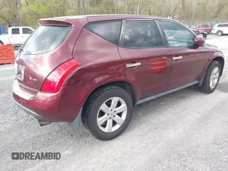 2007 Nissan Murano SL with VIN JN8AZ08W57W628246, listed as a IAAI auction lot 42036950 with 165,561 mi miles and . Bid and sale history available at carsss.com. Image 4.