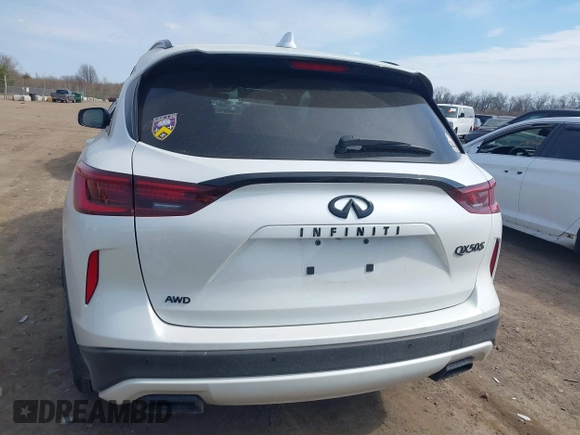 2024 Infiniti QX50 Sport with VIN 3PCAJ5FB2RF112904, listed as a IAAI auction lot 41893781 with 6,277 mi miles and . Bid and sale history available at DreamBid. Image 17.
