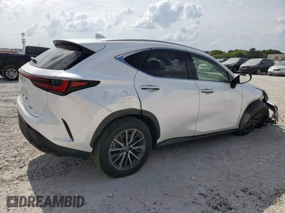 2023 Lexus NX with VIN JTJGDCAZ3P5012736, listed as a Copart auction lot 54851894 with 4,097 mi miles and Salvage Title. Bid and sale history available at carsss.com. Image 3.