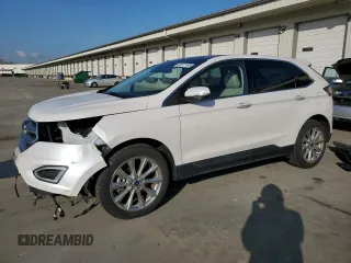 2017 Ford Edge Titanium z VIN 2FMPK4K99HBC68465, wystawiony jako Copart lot #50977195 z przebiegiem 63 589 mil mil oraz Szkody całkowita. Historia ofert i sprzedaży dostępna na DreamBid. Obrazek 1.