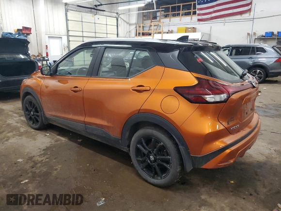 2021 Nissan Kicks SV with VIN 3N1CP5CV6ML502956, listed as a Copart auction lot 51616705 with 60,712 mi miles and Salvage Title. Bid and sale history available at carsss.com. Image 2.