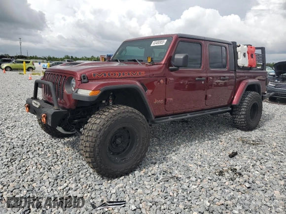 2021 Jeep Gladiator Mojave with VIN 1C6JJTEG9ML552066, listed as a Copart auction lot 63480955 with 55,677 mi miles and Salvage title. Bid and sale history available at DreamBid. Image 1.