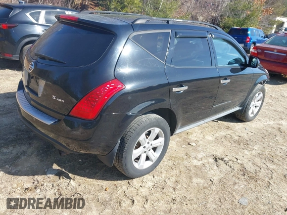2007 Nissan Murano S with VIN JN8AZ08W27W631167, listed as a IAAI auction lot 41774009 with 88,742 mi miles and . Bid and sale history available at DreamBid. Image 4.