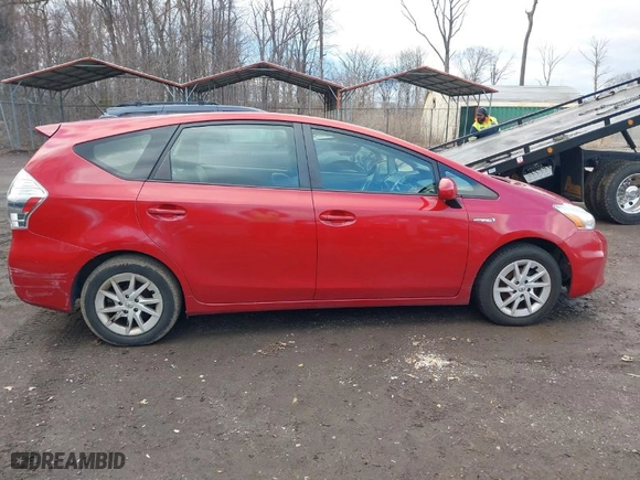 2014 Toyota Prius v Two with VIN JTDZN3EU8EJ003297, listed as a IAAI auction lot 41677576 with 117,180 mi miles. Bid and sale history available at carsss.com. Image 14.
