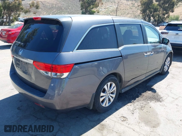 2015 Honda Odyssey EX with VIN 5FNRL5H49FB121512, listed as a IAAI auction lot 42234257 with 139,265 mi miles and . Bid and sale history available at DreamBid. Image 4.