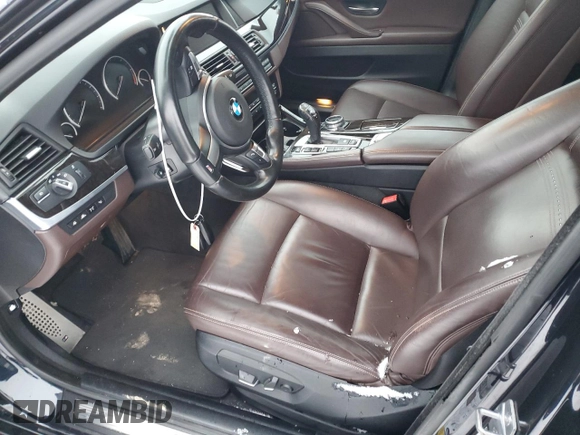 2014 BMW 5 Series 535d with VIN WBAXA5C52ED690024, listed as a Copart auction lot 41635045 with 95,582 mi miles and Salvage Title. Bid and sale history available at carsss.com. Image 7.