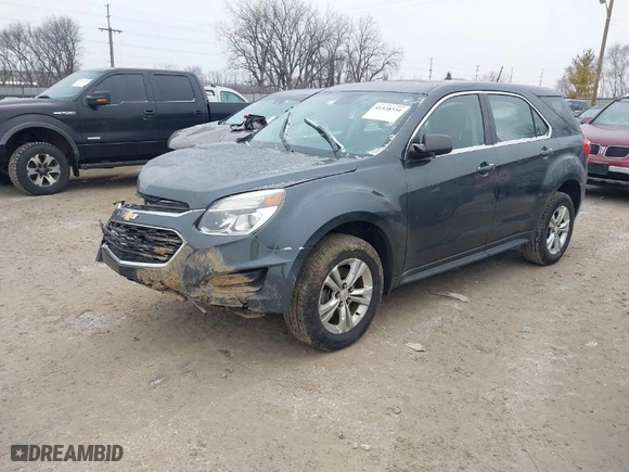 2017 Chevrolet Equinox LS with VIN 2GNALBEK4H1542906, listed as a IAAI auction lot 41538531 with 131,802 mi miles. Bid and sale history available at carsss.com. Image 2.
