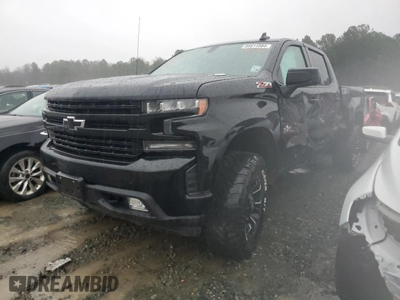 2021 Chevrolet Silverado 1500 RST with VIN 3GCUYEET9MG143752, listed as a Copart auction lot 85611084 with 73,324 mi miles and Salvage Title. Bid and sale history available at carsss.com. Image 1.
