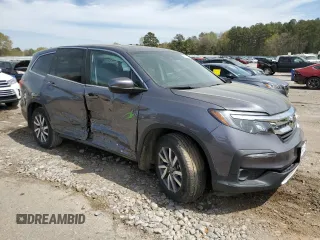 2022 Honda Pilot EX-L with VIN 5FNYF5H54NB014880, listed as a Copart auction lot 50223345 with 34,021 mi miles and Salvage title. Bid and sale history available at DreamBid. Image 4.