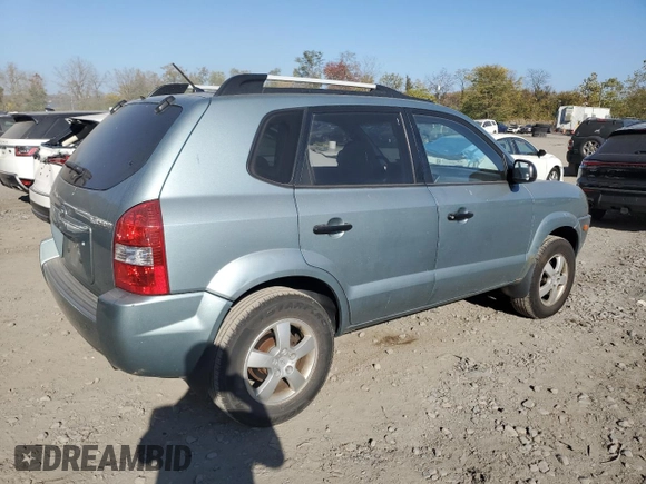 2007 Hyundai Tucson GLS with VIN KM8JM12B87U529322, listed as a Copart auction lot 76936004 with 173,251 mi miles and Salvage Title. Bid and sale history available at carsss.com. Image 3.