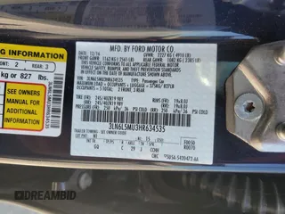 2017 Lincoln MKZ Hybrid Reserve with VIN 3LN6L5MU3HR634535, listed as a Copart auction lot 59282145 with 24,078 mi miles and Salvage title. Bid and sale history available at DreamBid. Image 13.