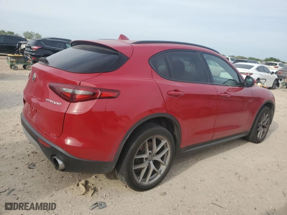 2019 Alfa Romeo Stelvio Ti Sport with VIN ZASPAKBN3K7C43268, listed as a Copart auction lot 49808585 with 0 mi miles and Salvage Title. Bid and sale history available at carsss.com. Image 3.