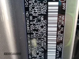 2024 Toyota Crown Platinum with VIN JTDAFAAF2R3005725, listed as a Copart auction lot 48434025 with 4,219 mi miles and Salvage Title. Bid and sale history available at DreamBid. Image 13.