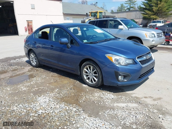 2012 Subaru Impreza Sedan 2.0i Premium with VIN JF1GJAC63CH020482, listed as a IAAI auction lot 42051003 with 169,070 mi miles. Bid and sale history available at carsss.com. Image 1.
