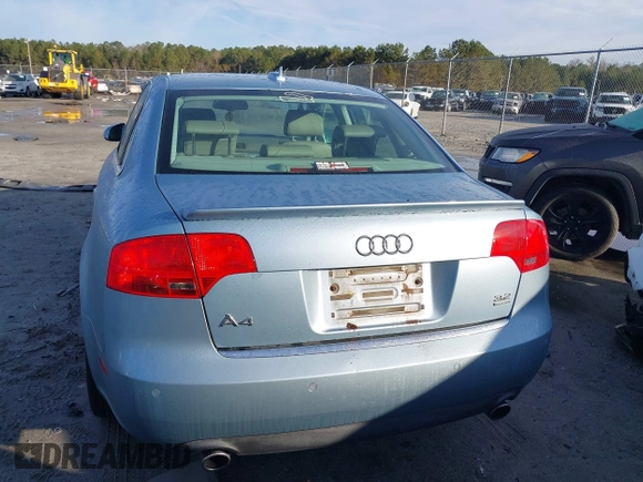2006 Audi A4 with VIN WAUDH98EX6A131208, listed as a IAAI auction lot 41207598 with 181,811 mi miles and . Bid and sale history available at DreamBid. Image 16.