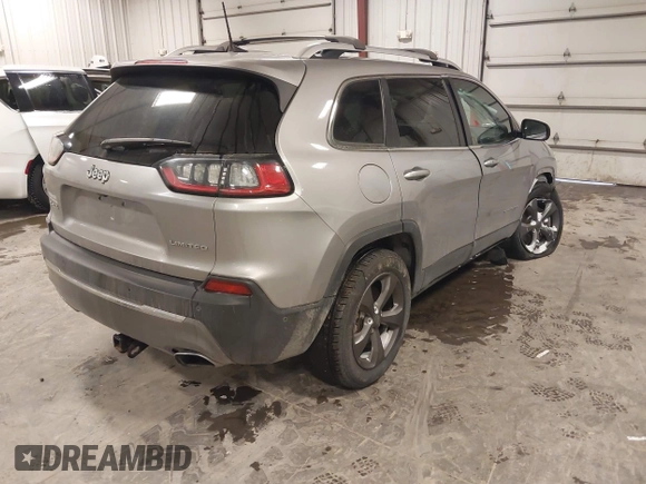 2019 Jeep Cherokee Limited with VIN 1C4PJMDN1KD179217, listed as a IAAI auction lot 41544631 with 90,045 mi miles. Bid and sale history available at carsss.com. Image 18.