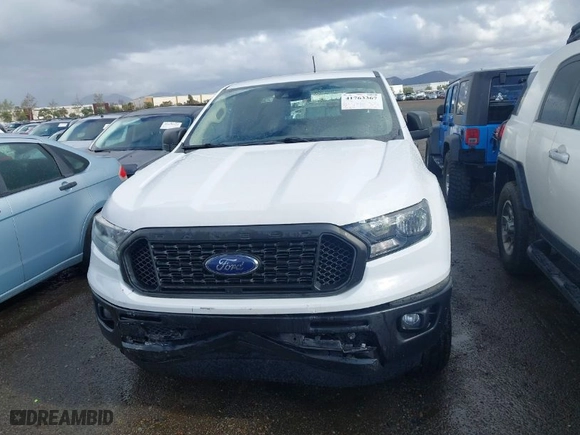 2021 Ford Ranger XL with VIN 1FTER1EH0MLD12677, listed as a IAAI auction lot 41763367 with 99,261 mi miles. Bid and sale history available at carsss.com. Image 12.