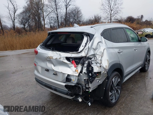 2019 Hyundai Tucson Ultimate with VIN KM8J3CAL7KU870101, listed as a IAAI auction lot 41084692 with 45,645 mi miles. Bid and sale history available at carsss.com. Image 6.