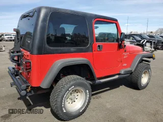 1999 Jeep Wrangler Sport z VIN 1J4FY19S4XP111512, wystawiony jako Copart lot #50330025 z przebiegiem 118 583 mil mil oraz Czysty tytuł • Clean title. Historia ofert i sprzedaży dostępna na DreamBid. Obrazek 3.