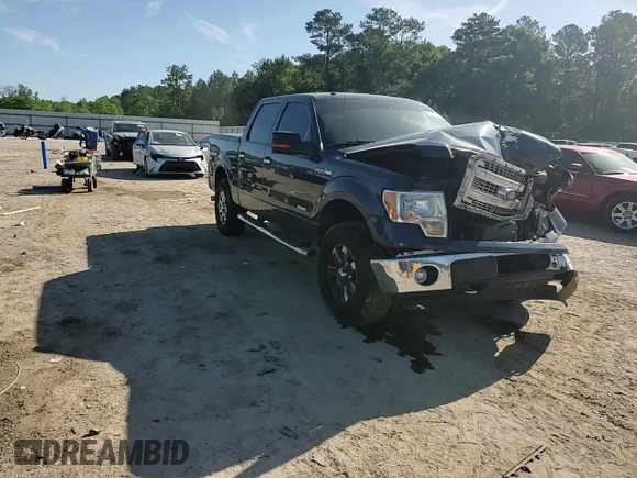 2014 Ford F-150 XL with VIN 1FTFW1ETXEKD01260, listed as a Copart auction lot 55203685 with 153,410 mi miles and Salvage title. Bid and sale history available at DreamBid. Image 13.