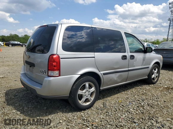 2007 Chevrolet Uplander LS with VIN 1GNDU23127D121211, listed as a Copart auction lot 54942835 with 46,884 mi miles and Salvage Title. Bid and sale history available at DreamBid. Image 3.