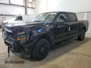 2024 Ford F-150 XLT with VIN 1FTEW3LPXRKD90654, listed as a Copart auction lot 48787155 with 25,677 mi miles and Salvage Title. Bid and sale history available at carsss.com. Image 1.