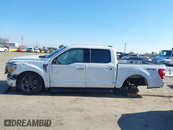 2022 Ford F-150 XL with VIN 1FTFW1E83NFA92867, listed as a IAAI auction lot 41349588 with 150,274 mi miles. Bid and sale history available at carsss.com. Image 14.