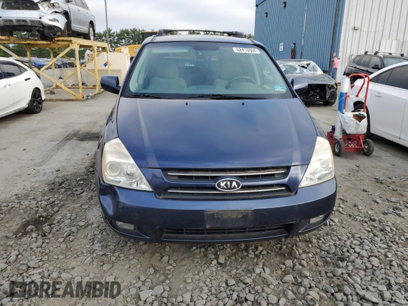 2007 Kia Sedona EX with VIN KNDMB233376163035, listed as a Copart auction lot 62410504 with 95,803 mi miles and Clean Title. Bid and sale history available at carsss.com. Image 5.