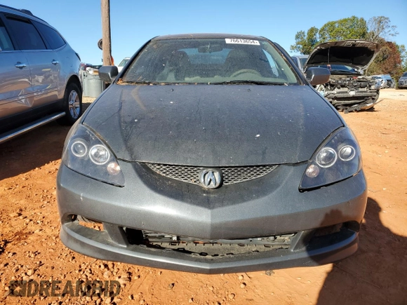 2006 Acura RSX with VIN JH4DC54856S018642, listed as a Copart auction lot 76613654 with 189,272 mi miles and Salvage Title. Bid and sale history available at carsss.com. Image 5.
