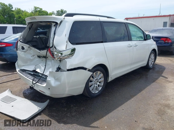 2011 Toyota Sienna XLE AAS with VIN 5TDYK3DC0BS008439, listed as a IAAI auction lot 42292552 with 115,162 mi miles and . Bid and sale history available at DreamBid. Image 4.