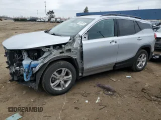 2020 GMC Terrain SLE with VIN 3GKALMEV1LL294768, listed as a Copart auction lot 46607845 with 51,230 mi miles and Salvage Title. Bid and sale history available at DreamBid. Image 1.