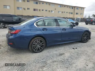 2022 BMW 3 Series 330i with VIN 3MW5R1J05N8C24178, listed as a Copart auction lot 51004985 with 26,665 mi miles and Salvage Title. Bid and sale history available at carsss.com. Image 3.