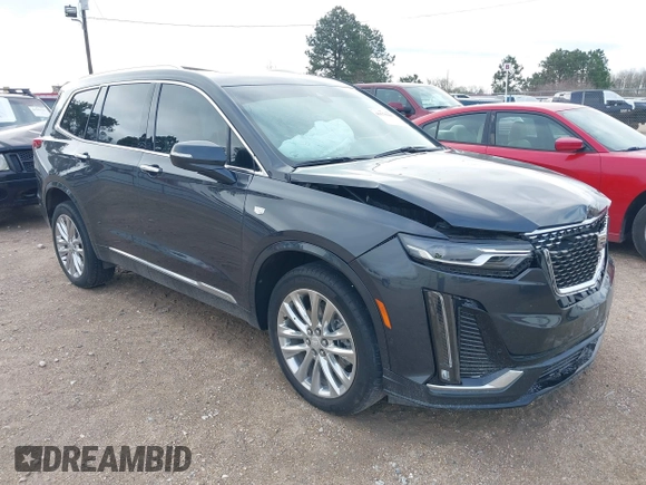 2022 Cadillac XT6 Premium Luxury with VIN 1GYKPDRS0NZ148517, listed as a IAAI auction lot 41575367 with 46,119 mi miles. Bid and sale history available at carsss.com. Image 1.