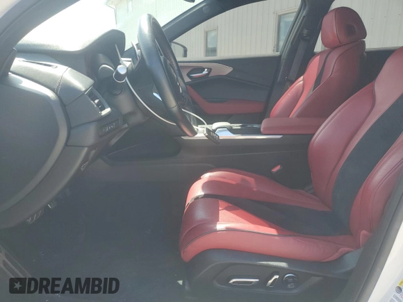 2022 Acura TLX Type S with VIN IA046313, listed as a Copart auction lot 45343545 with 8,105 mi miles and Salvage title. Bid and sale history available at DreamBid. Image 7.